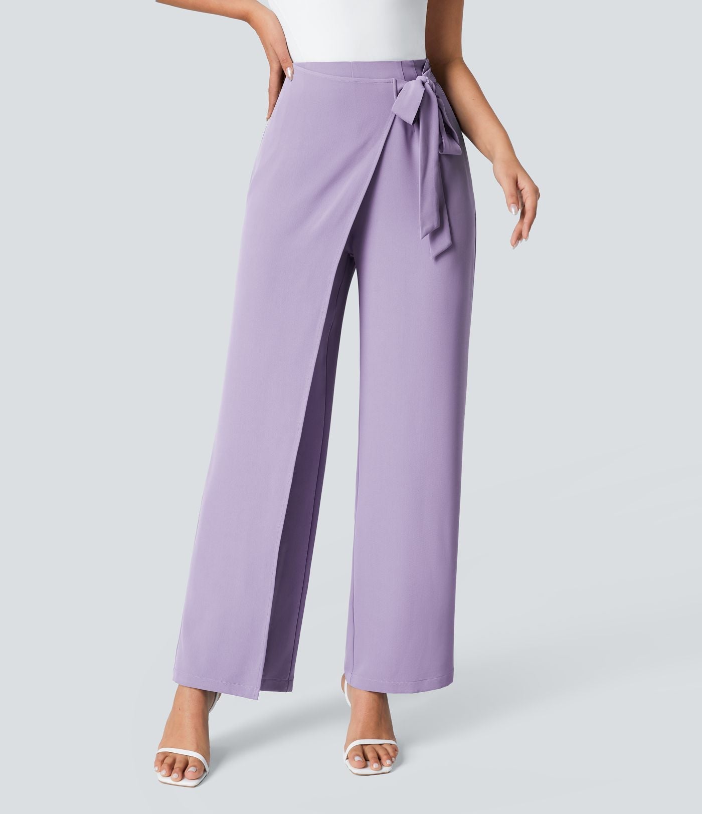 Kimberly Benn | High-Waisted Pants With Elegant Wrap Design