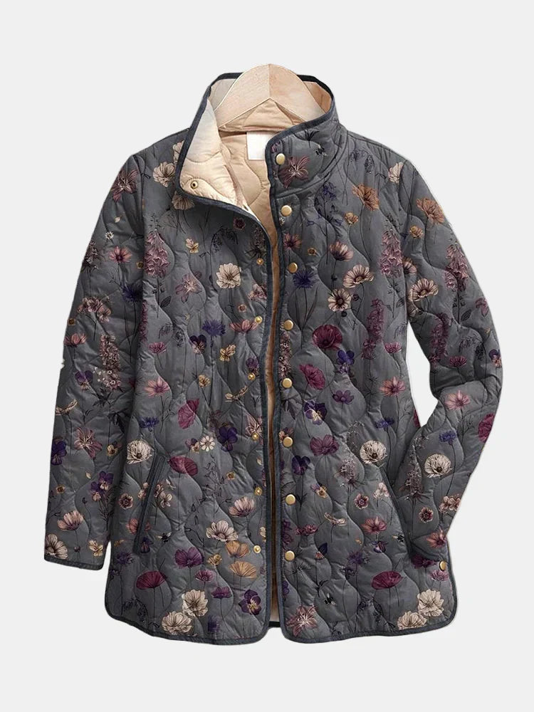 Kimberly Benn | Vintage Floral Print Quilted Jacket