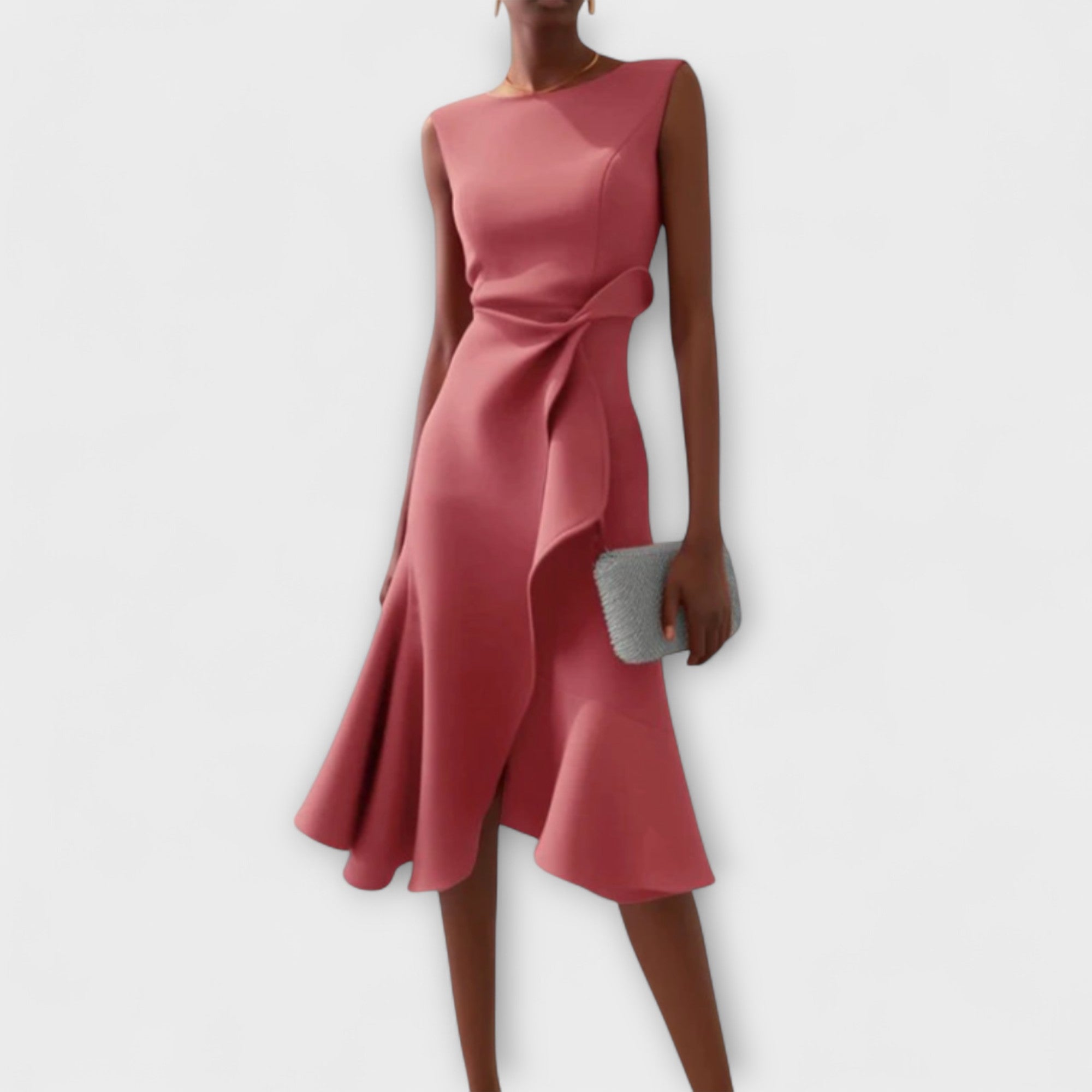 Kimberly Benn | Elegant Wrap-Style Sleeveless Dress