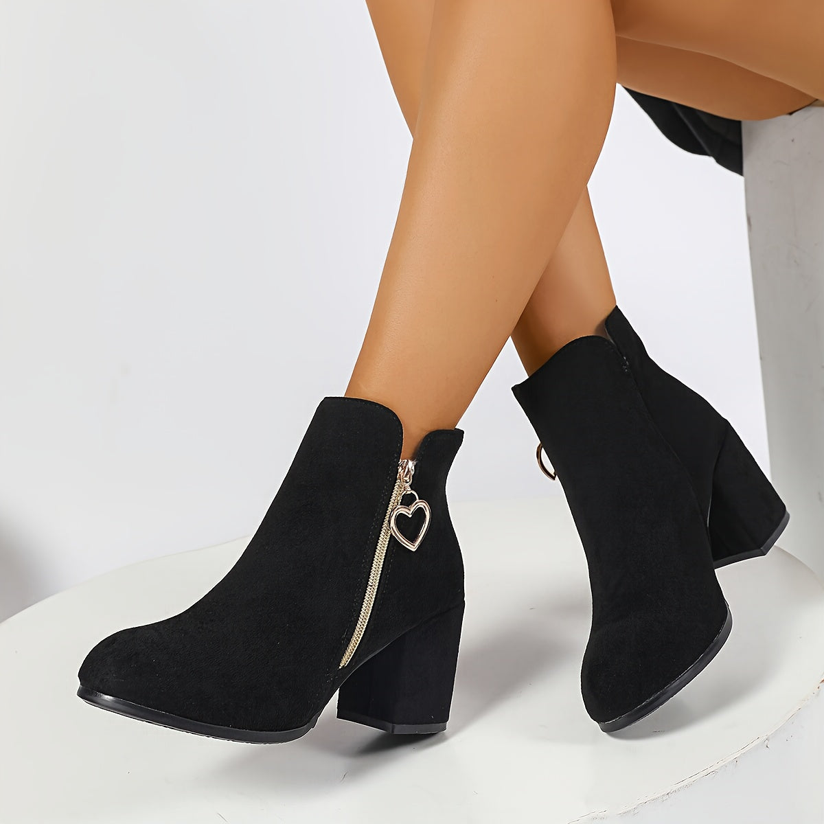 Kimberly Benn | Warm Ankle Boots - Cozy Material for Cooler Weather