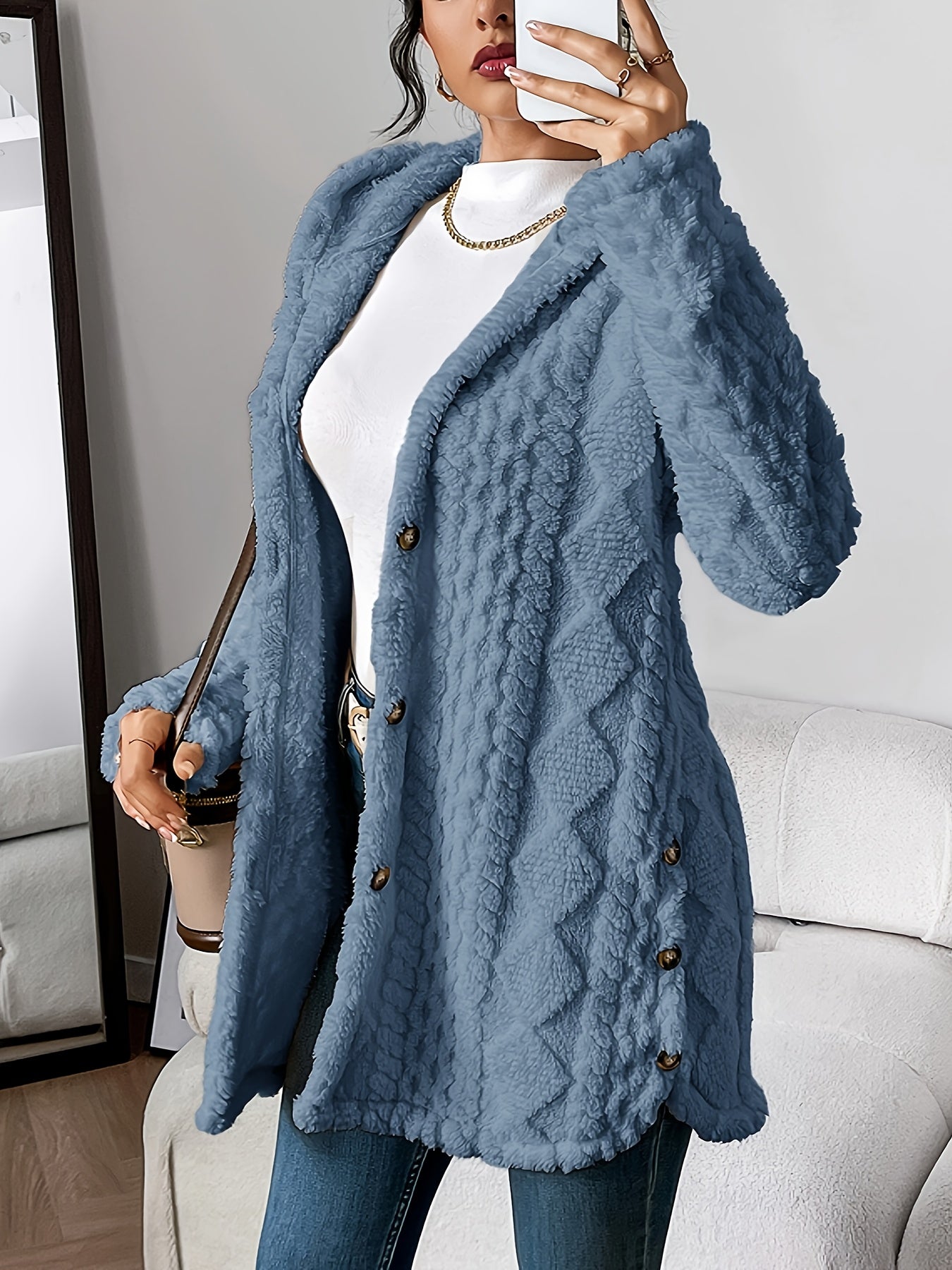 Kimberly Benn | Plush Hooded Cardigan