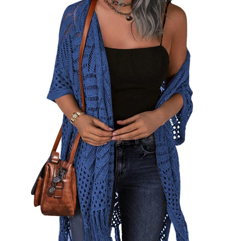 Kimberly Benn | Comfy Summer Hollow Tassel Outerwear
