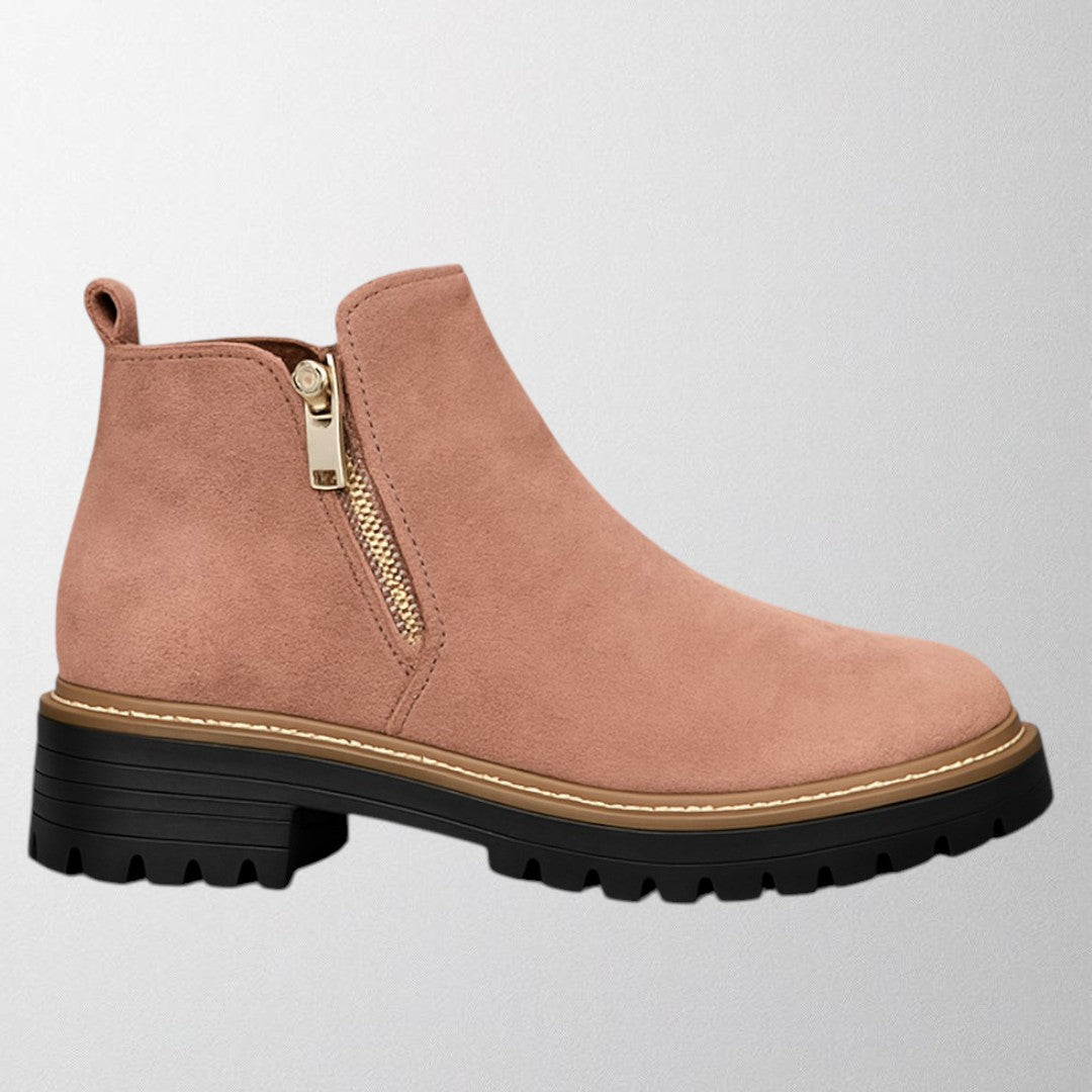 Kimberly Benn | Women's Shoe With Round Toe And Side Zip Fastening