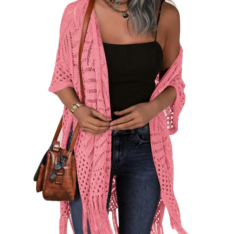 Kimberly Benn | Comfy Summer Hollow Tassel Outerwear