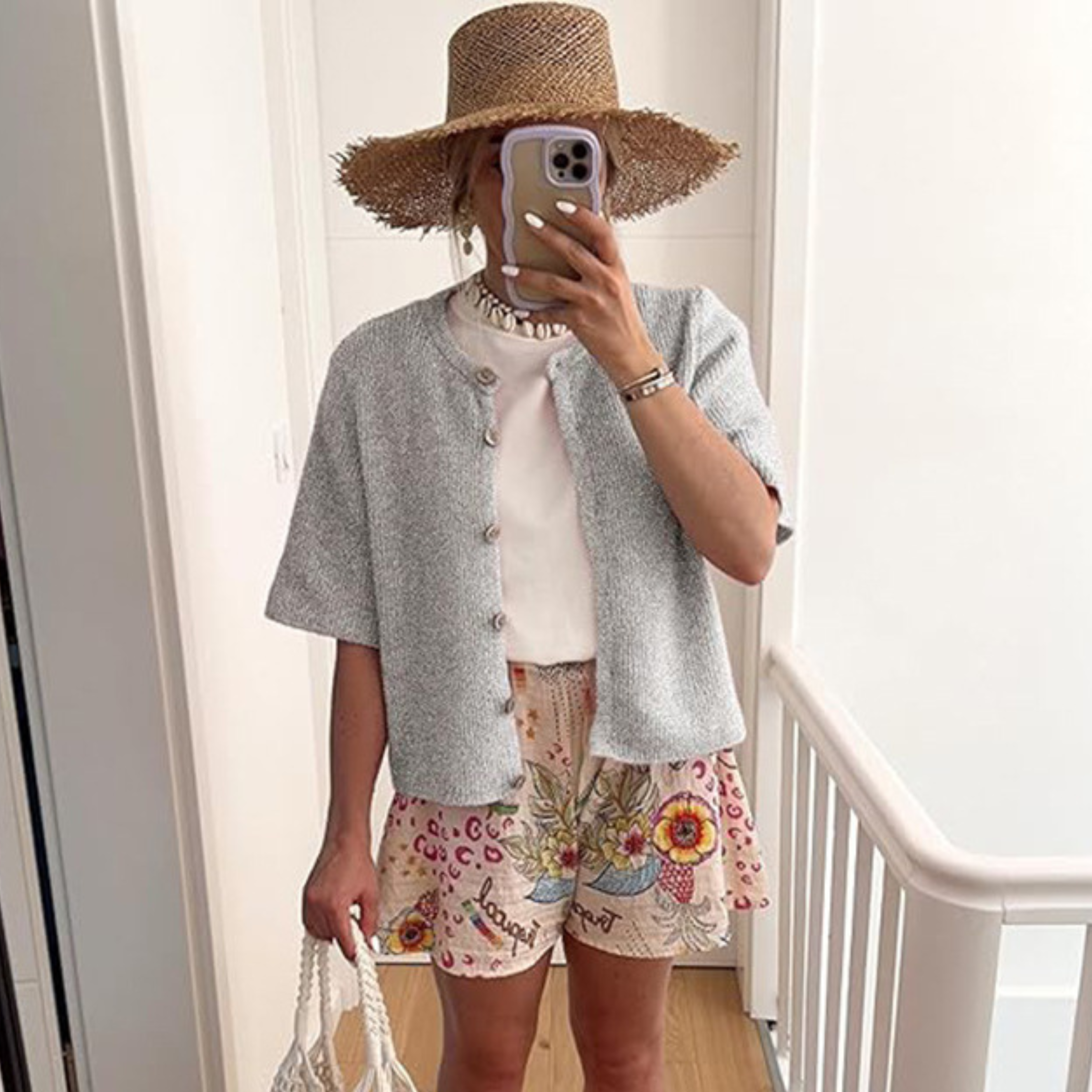 Kimberly Benn | Lightweight Short Sleeve Button Down Cardigan