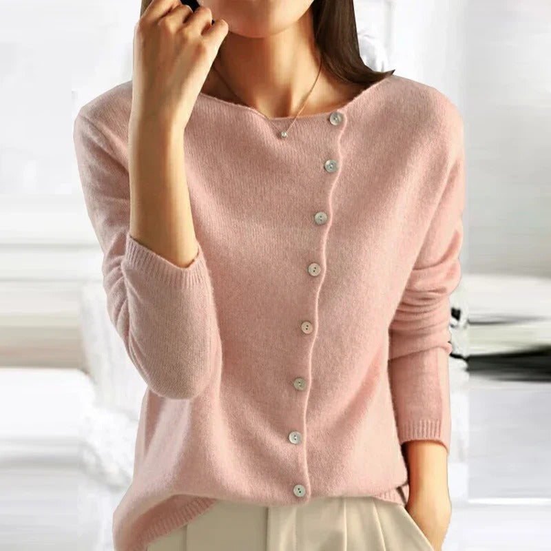 Kimberly Benn | Luxe Buttoned Sweater