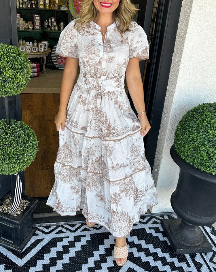 Kimberly Benn | Classic Toile Maxi Dress