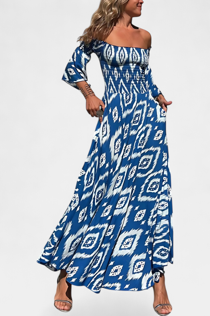 Kimberly Benn | Floral Off-the-Shoulder Dress