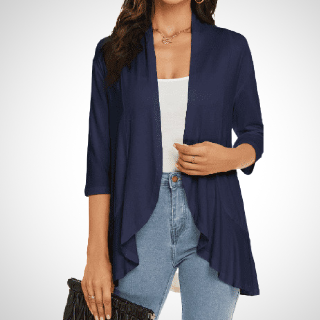 Kimberly Benn | Casual Summer Open Front Cover-Up Cardigan