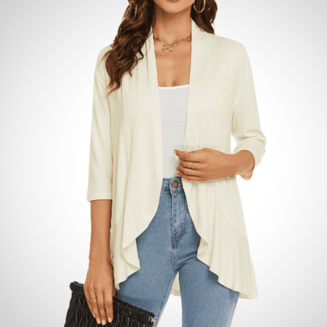 Kimberly Benn | Casual Summer Open Front Cover-Up Cardigan