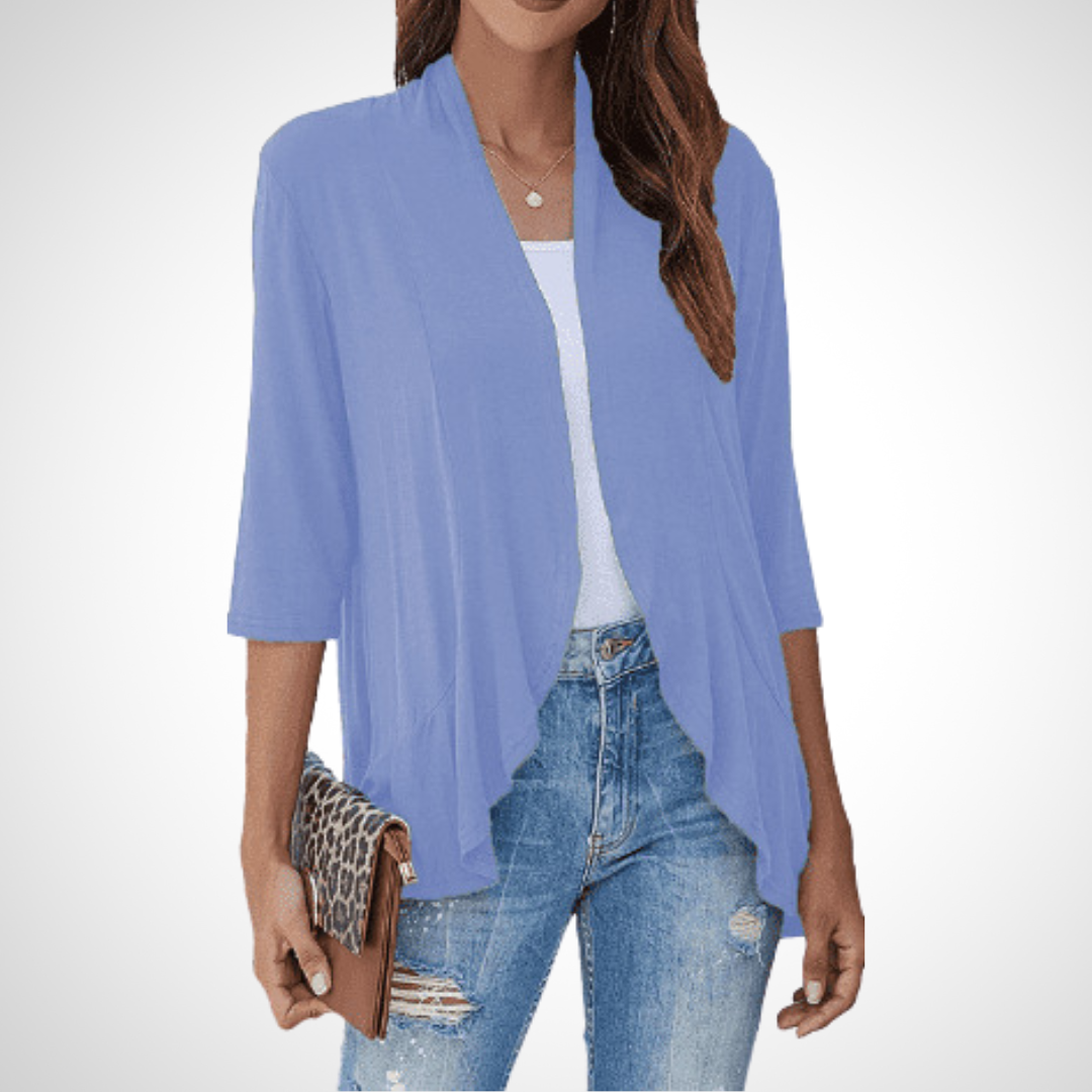 Kimberly Benn | Casual Summer Open Front Cover-Up Cardigan