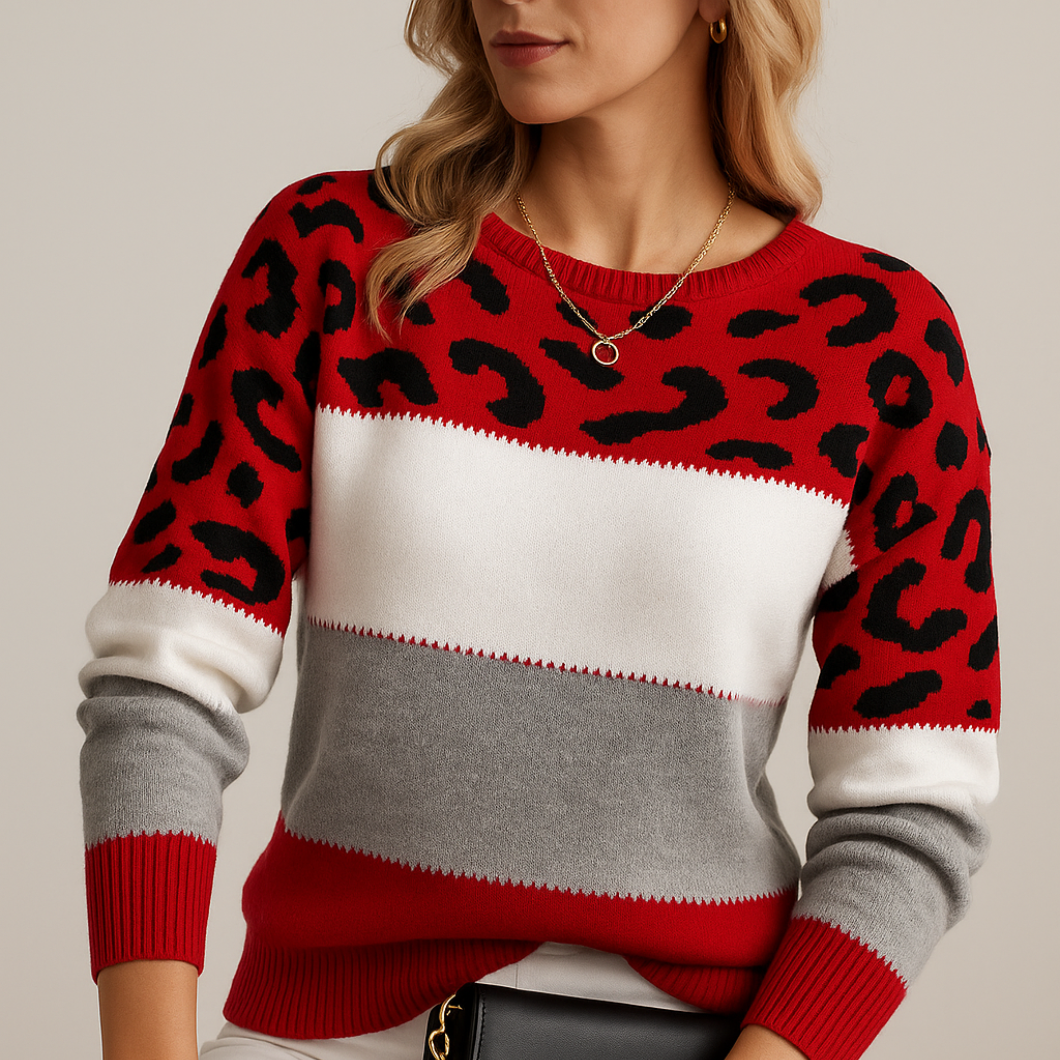 Kimberly Benn | Trendy Chic Patterned Sweater
