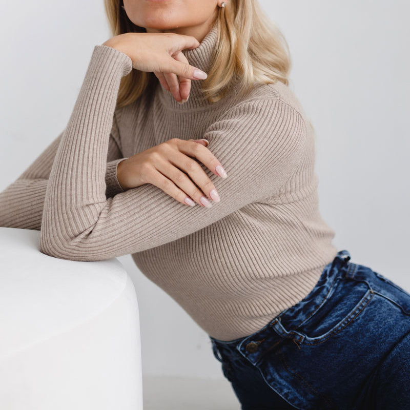 Kimberly Benn | Ribbed Turtleneck Sweater