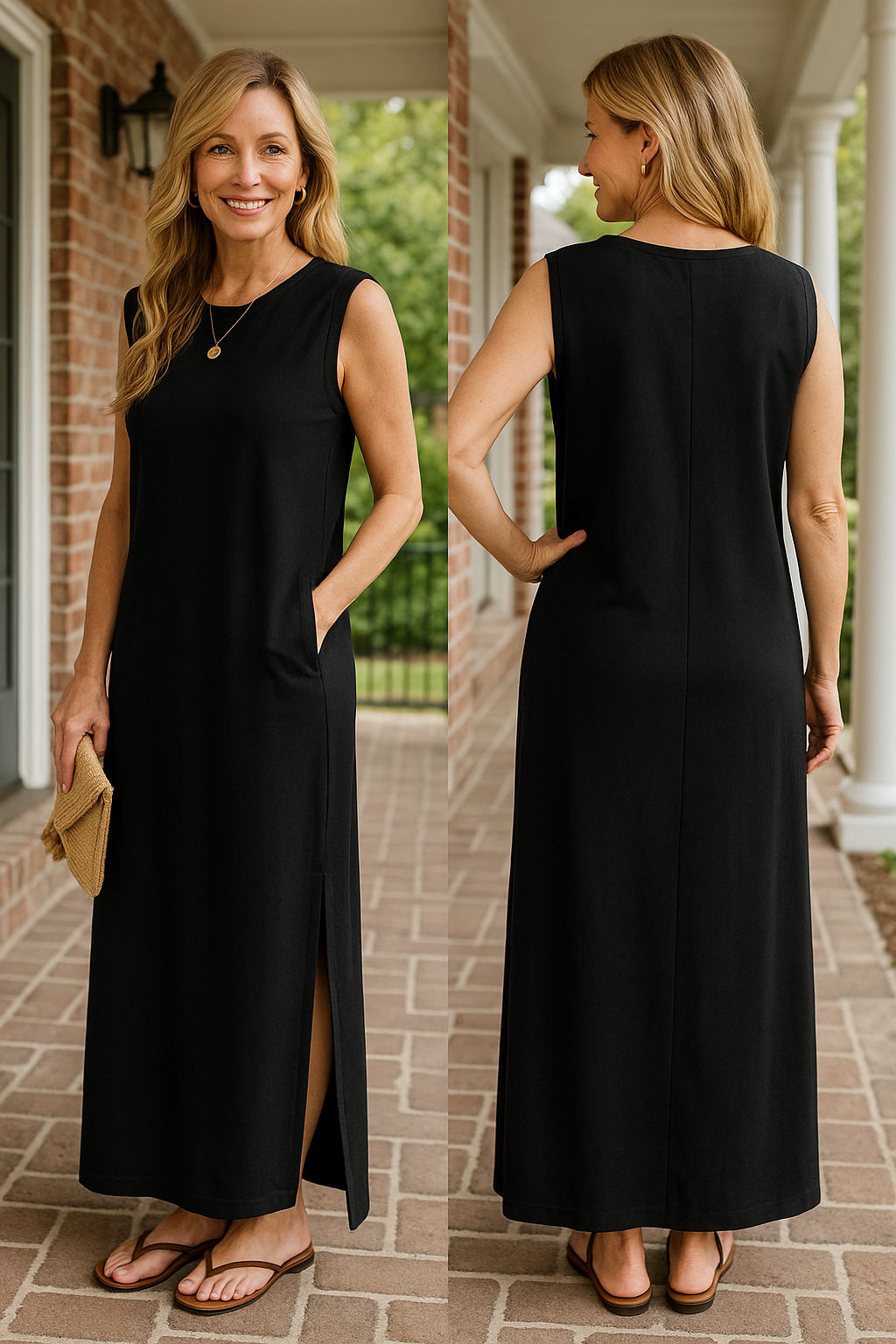 Kimberly Benn | Sleeveless Casual Maxi Dress