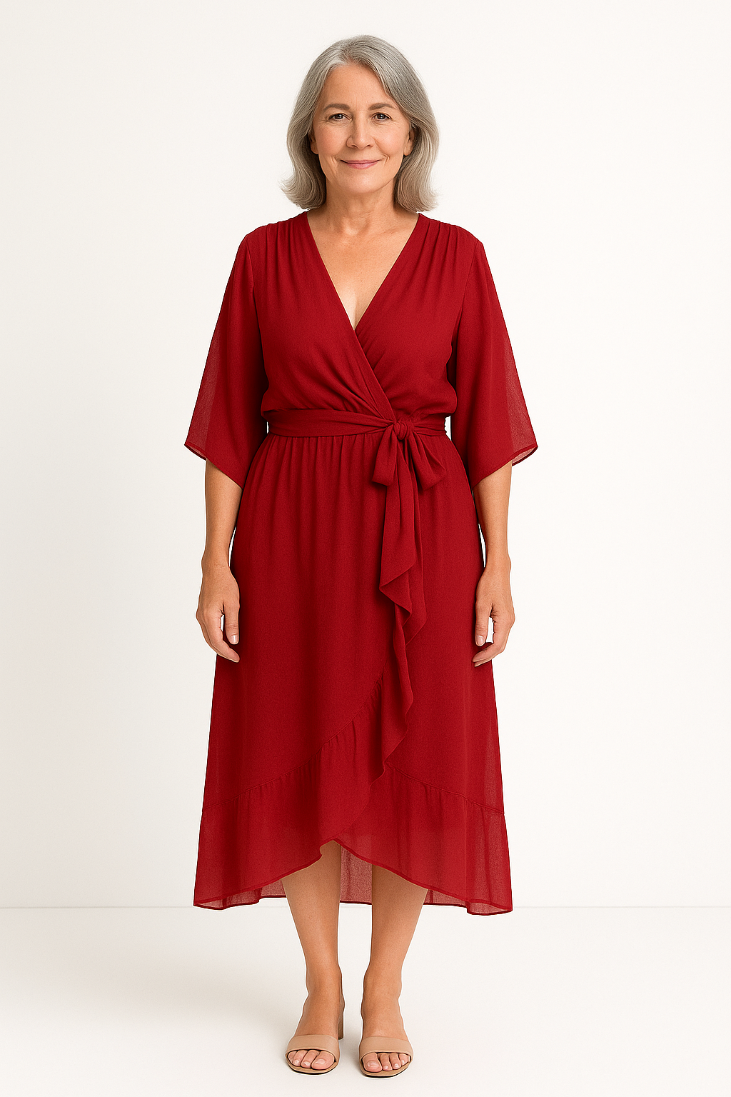 Kimberly Benn | Tie-Waist Midi Dress