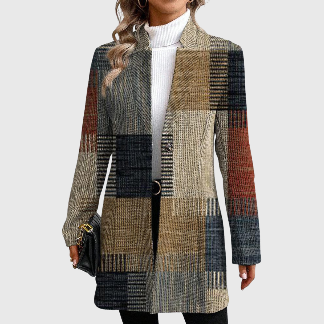 Kimberly Benn | Elegant Patterned Blazer