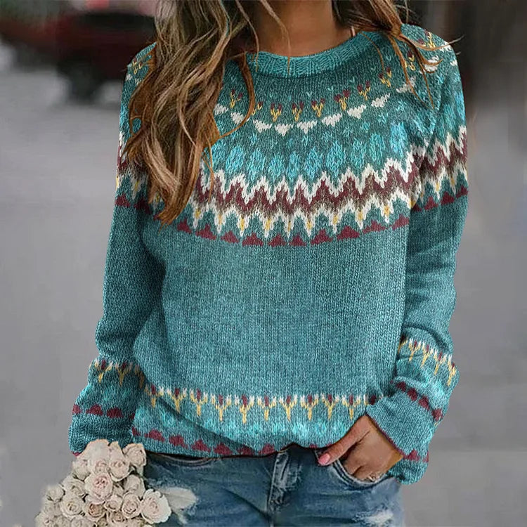 Kimberly Benn | Boho Wave Knit Sweater