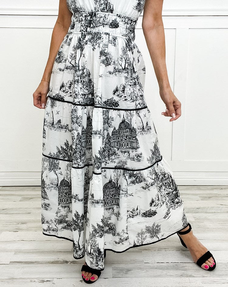 Kimberly Benn | Classic Toile Maxi Dress