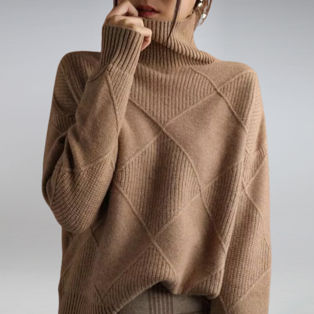 Kimberly Benn | Luxe Ribbed Turtleneck Pullover