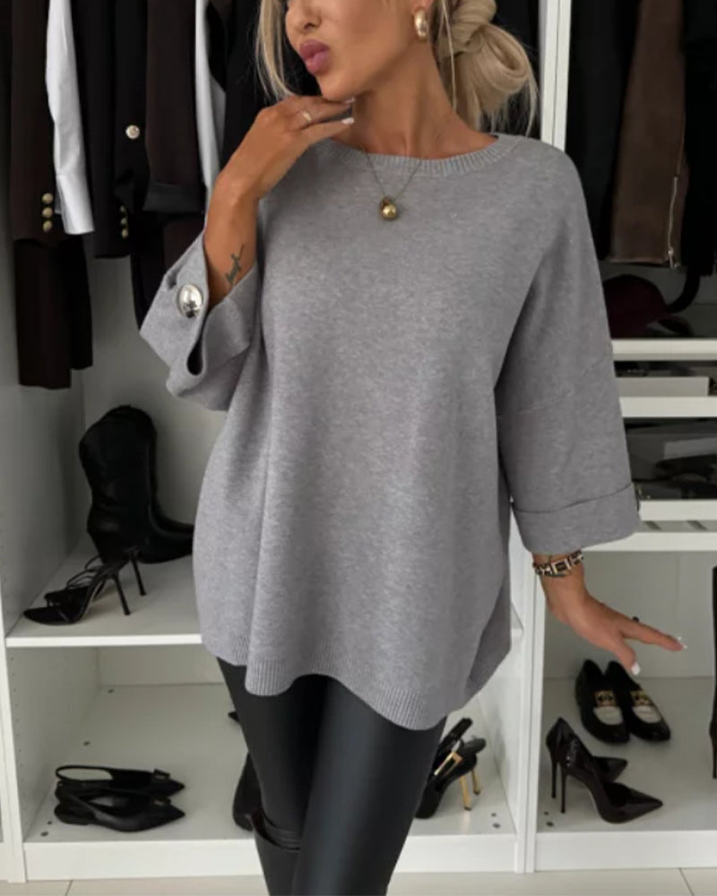 Kimberly Benn | Cosy Buttoned Pullover