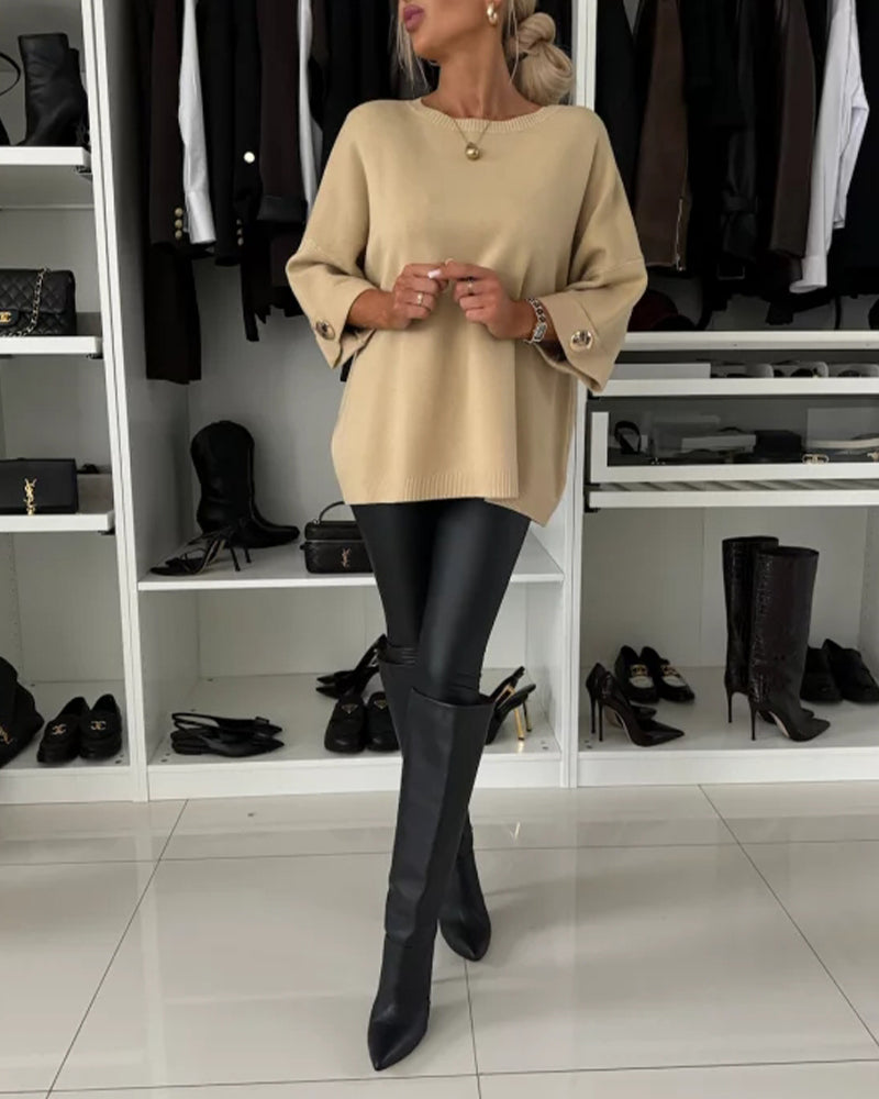 Kimberly Benn | Cosy Buttoned Pullover
