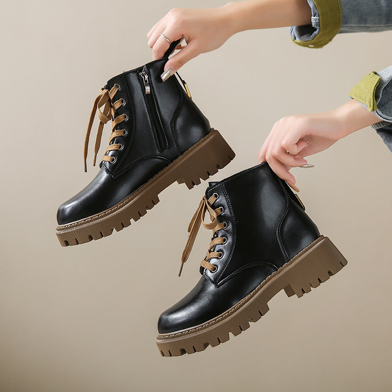 Kimberly Benn | Fleece Lined Combat Boots