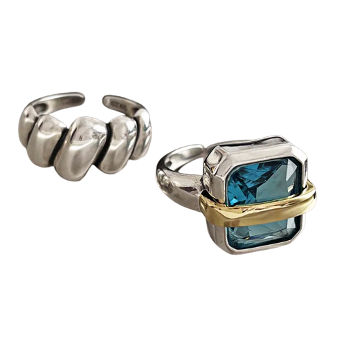 Kimberly Benn | Blue Zircon Silver Ring