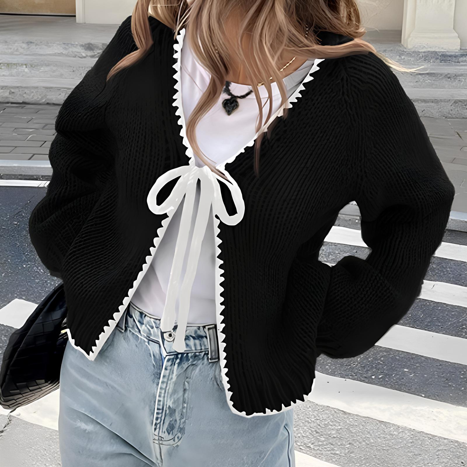 Kimberly Benn | Chic Ribbon Cardigan