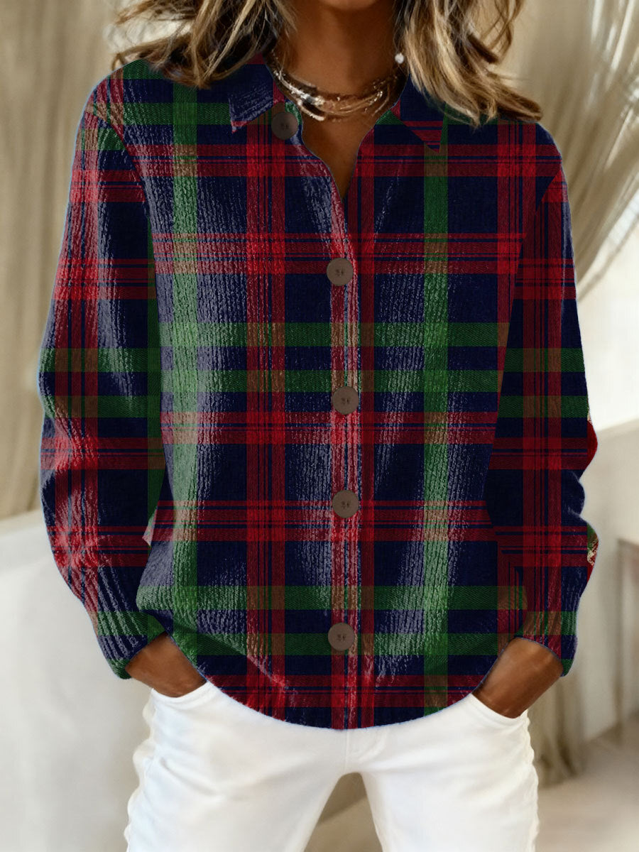 Kimberly Benn | Checkered Hoodie Blouse