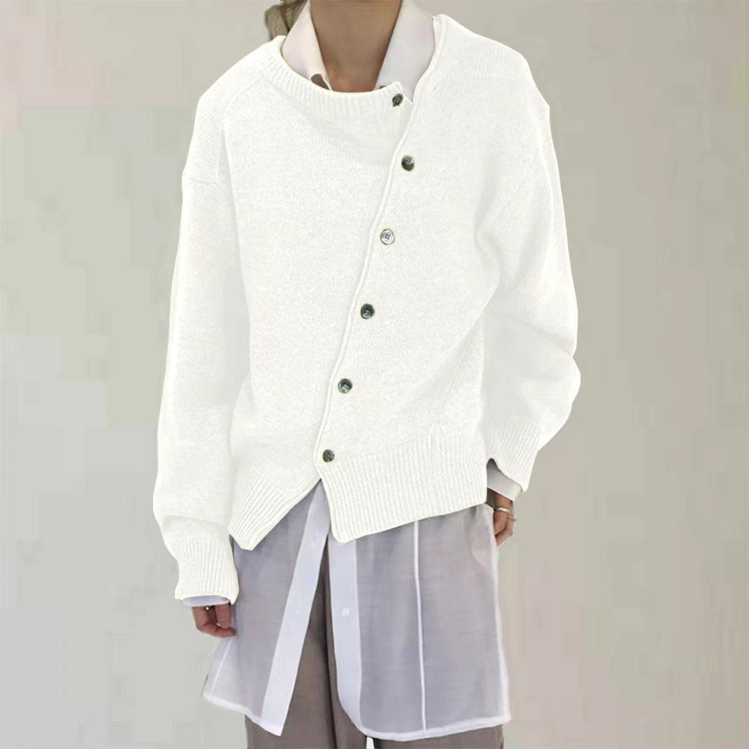 Kimberly Benn | Asymmetric Button Cardigan