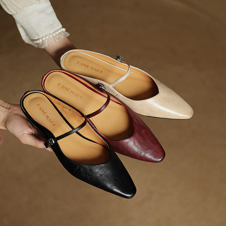 Kimberly Benn | Genuine Leather Mules