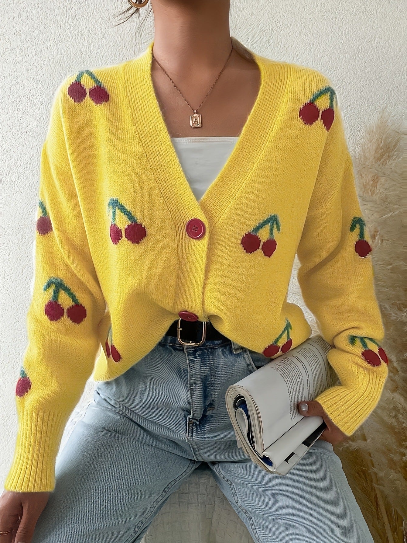 Kimberly Benn | Chic Button Front Long Sleeve Cardigan