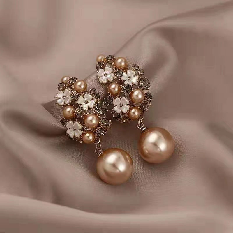 Kimberly Benn | Elegant Earrings with Floral Beads
