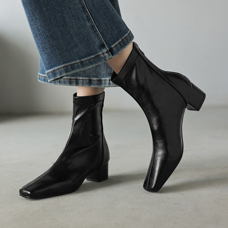 Kimberly Benn | Minimalist Block-Heel Ankle Boots