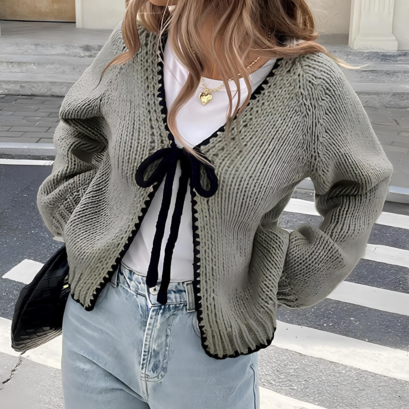 Kimberly Benn | Chic Ribbon Cardigan