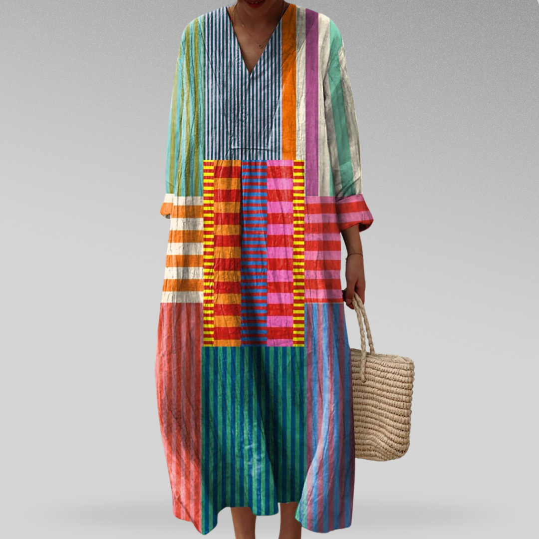 Kimberly Benn | Colorblock Maxi Dress
