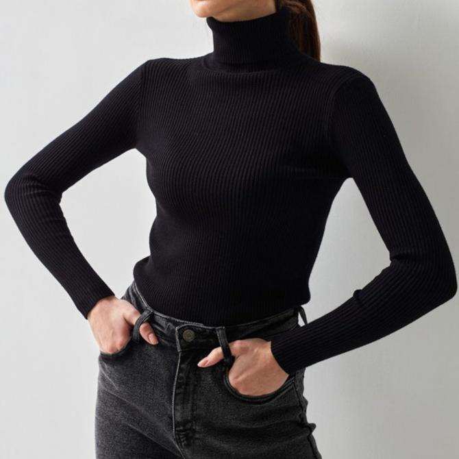 Kimberly Benn | Ribbed Turtleneck Sweater