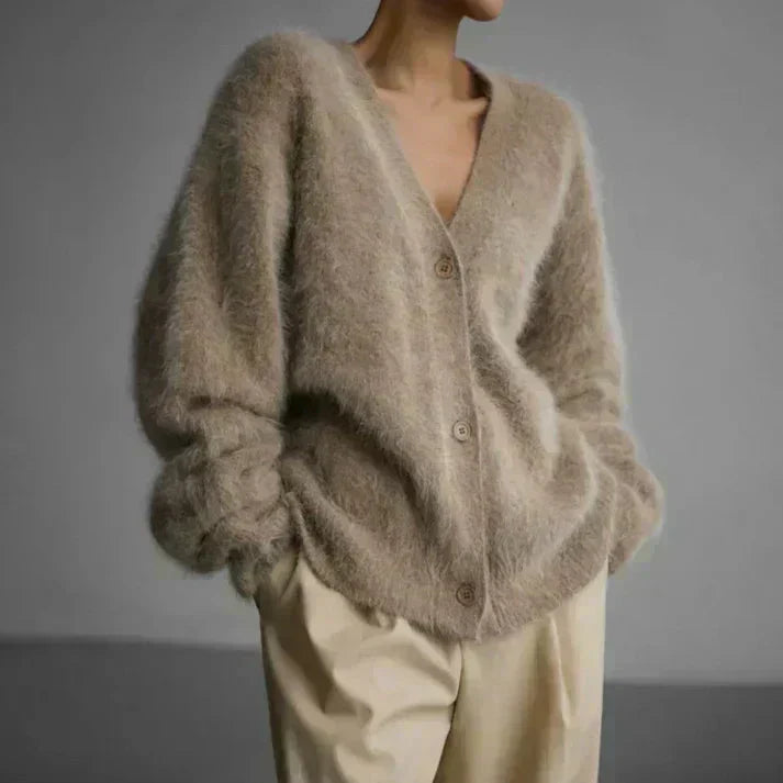 Kimberly Benn | Fuzzy Mohair Cardigan