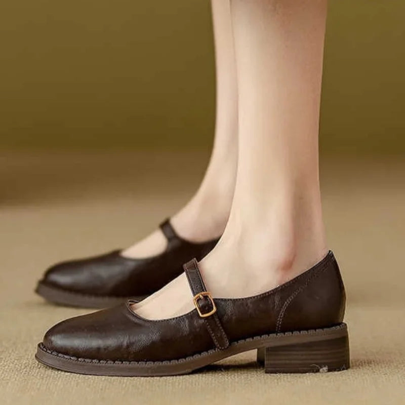 Kimberly Benn | Classic Comfort Mary Janes Made Of Leather
