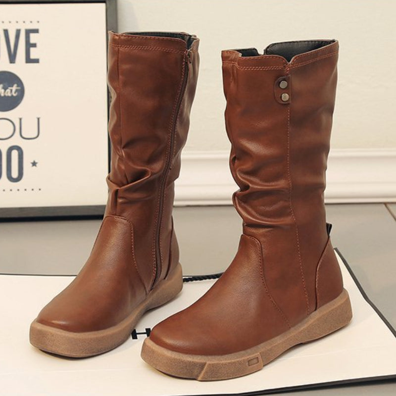 Kimberly Benn | Waterproof Vegan Leather Boots With Zipper