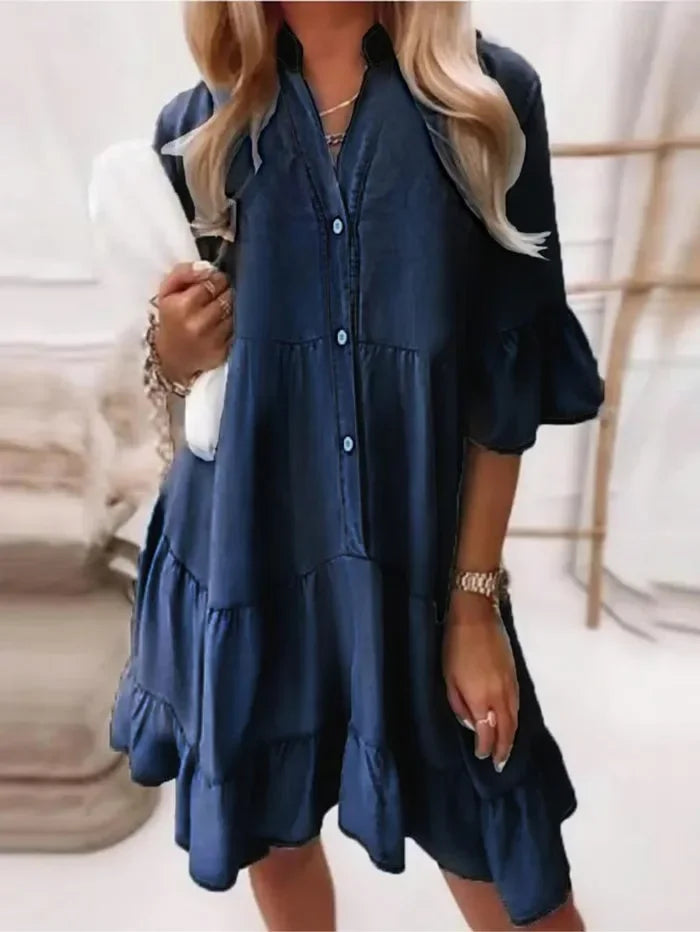 Kimberly Benn | Ruffle Denim Dress