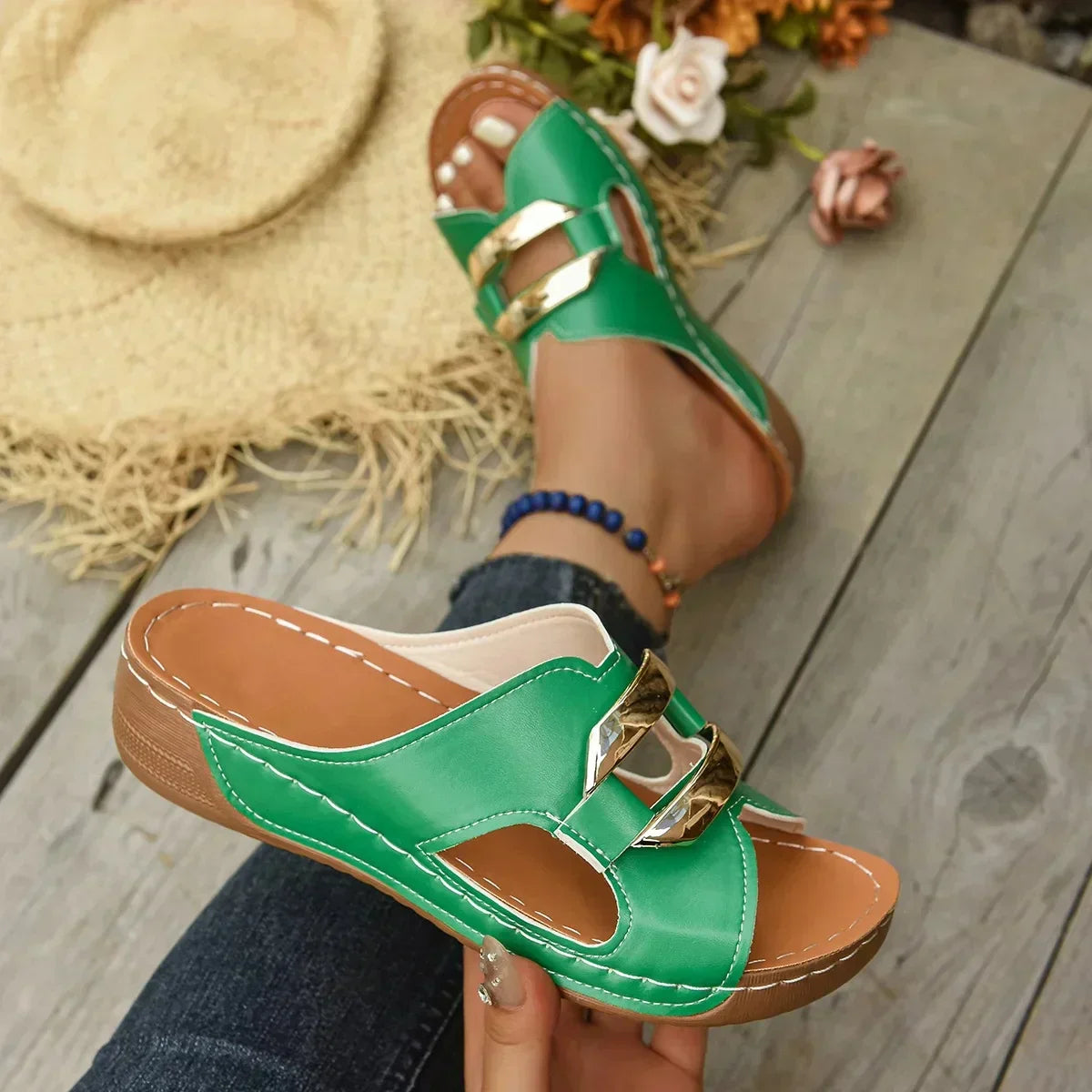 Kimberly Benn | Orthopedic Wedge Heel Sandals