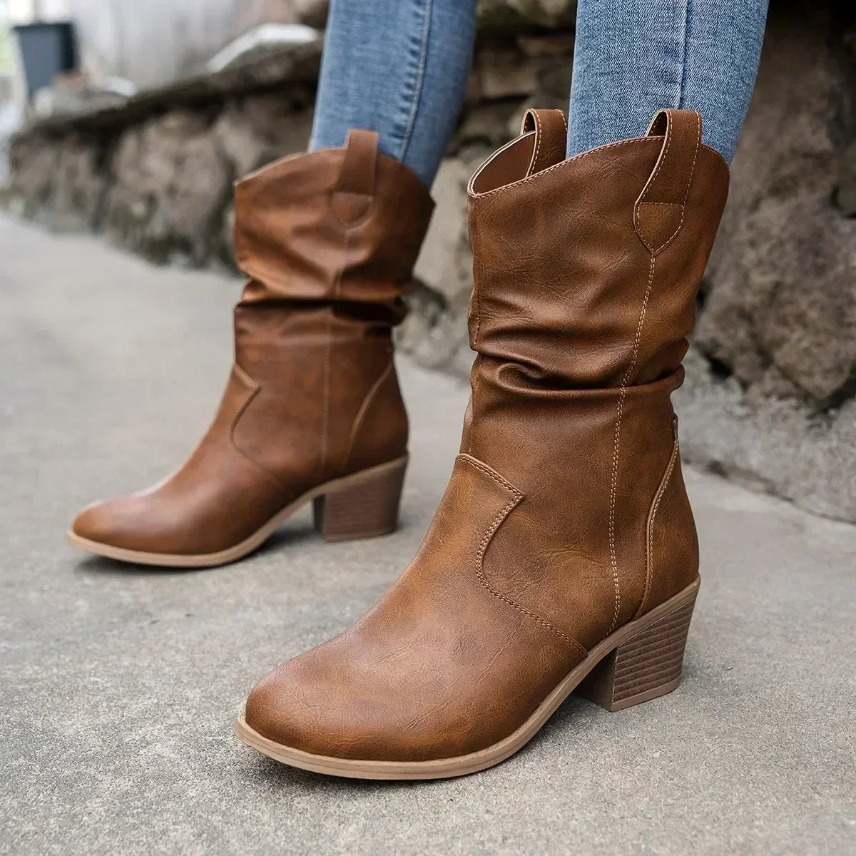 Kimberly Benn | Classic Mid-Calf Western Boots