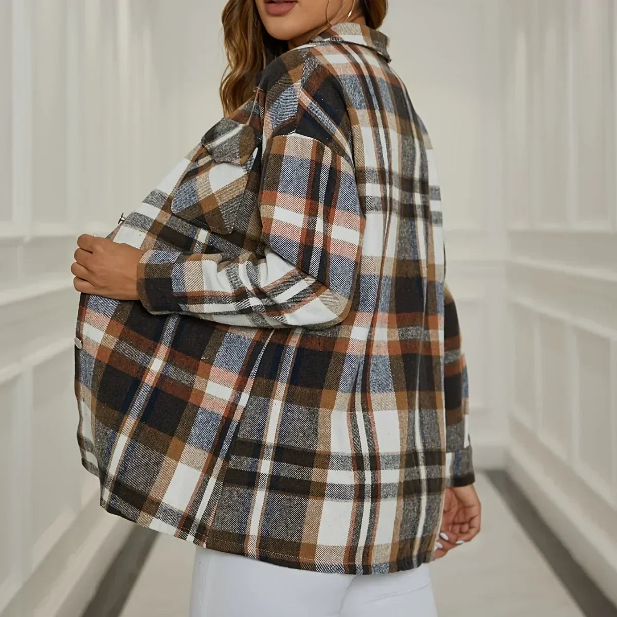 Kimberly Benn | Plaid Button-Up Shirt