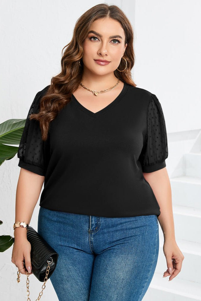 Kimberly Benn | Sleek V-Neck Blouse