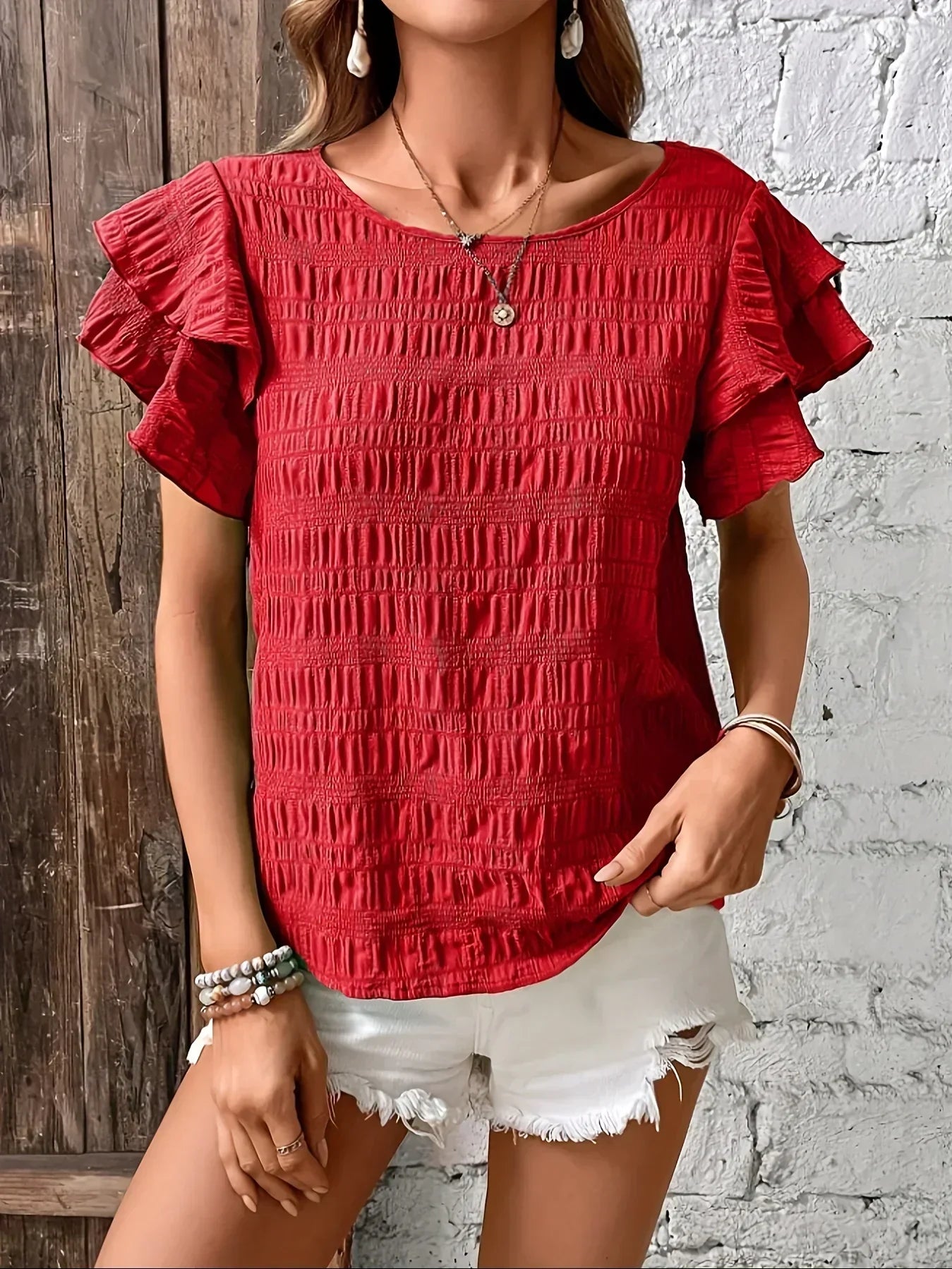 Kimberly Benn | Breezy Blouse With Ruffles