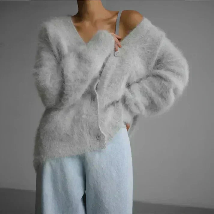 Kimberly Benn | Fuzzy Mohair Cardigan