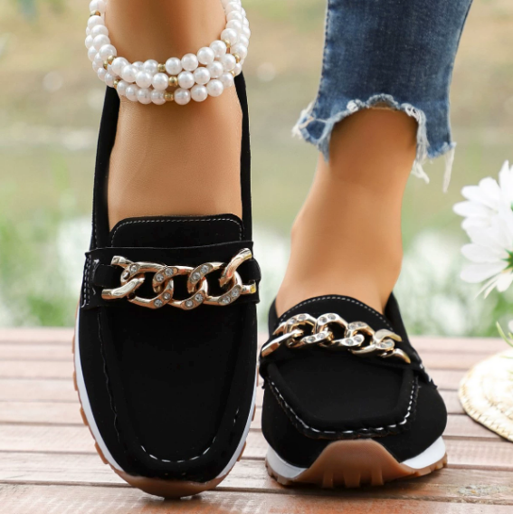 Kimberly Benn | Diamond Buckle Loafers