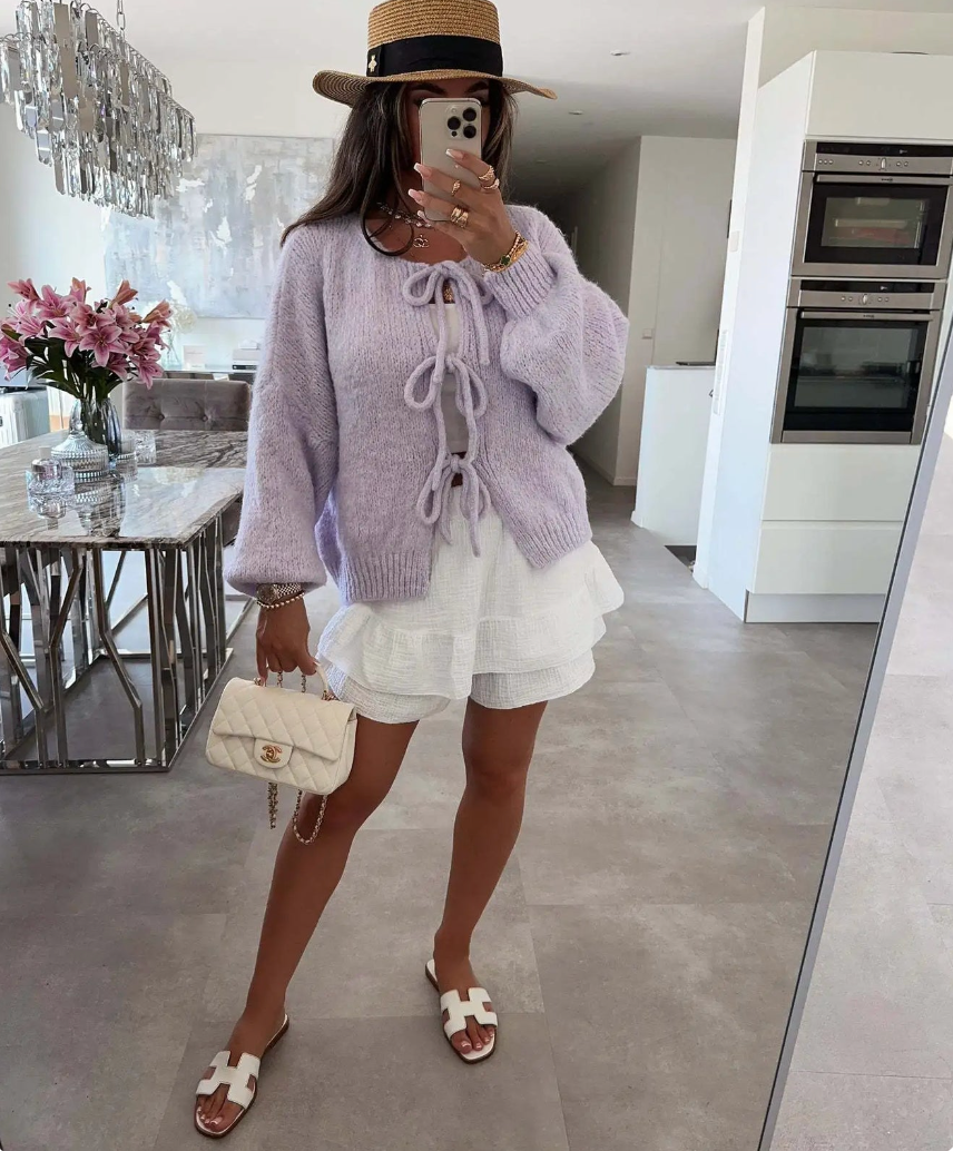 Kimberly Benn | Knitted Bow Cardigan