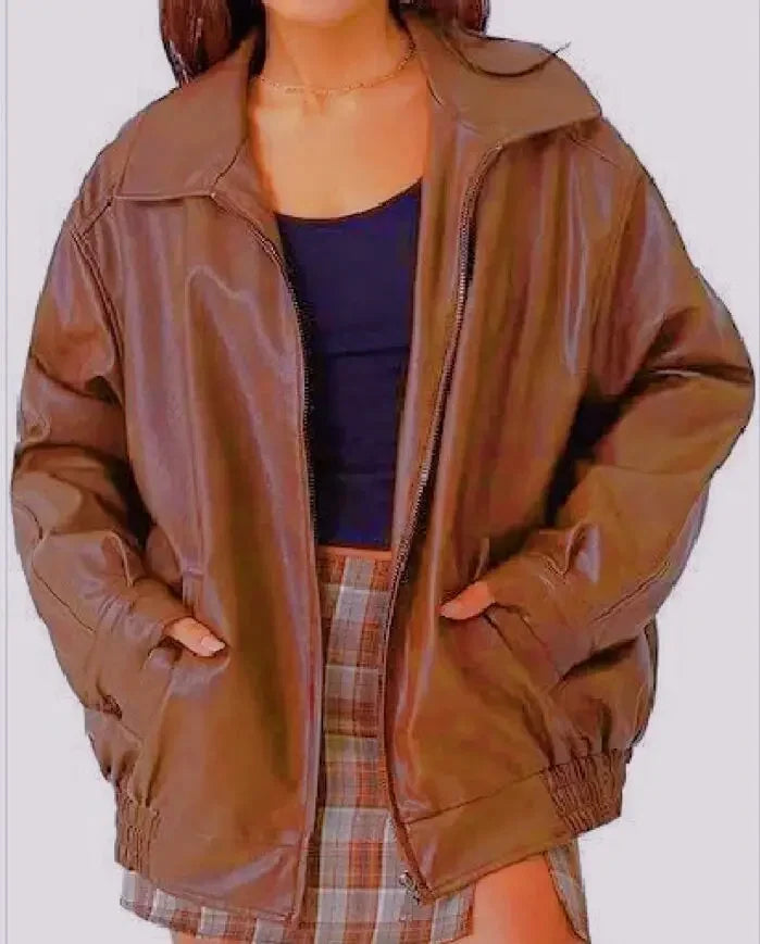 Kimberly Benn | Oversized Leather Jacket